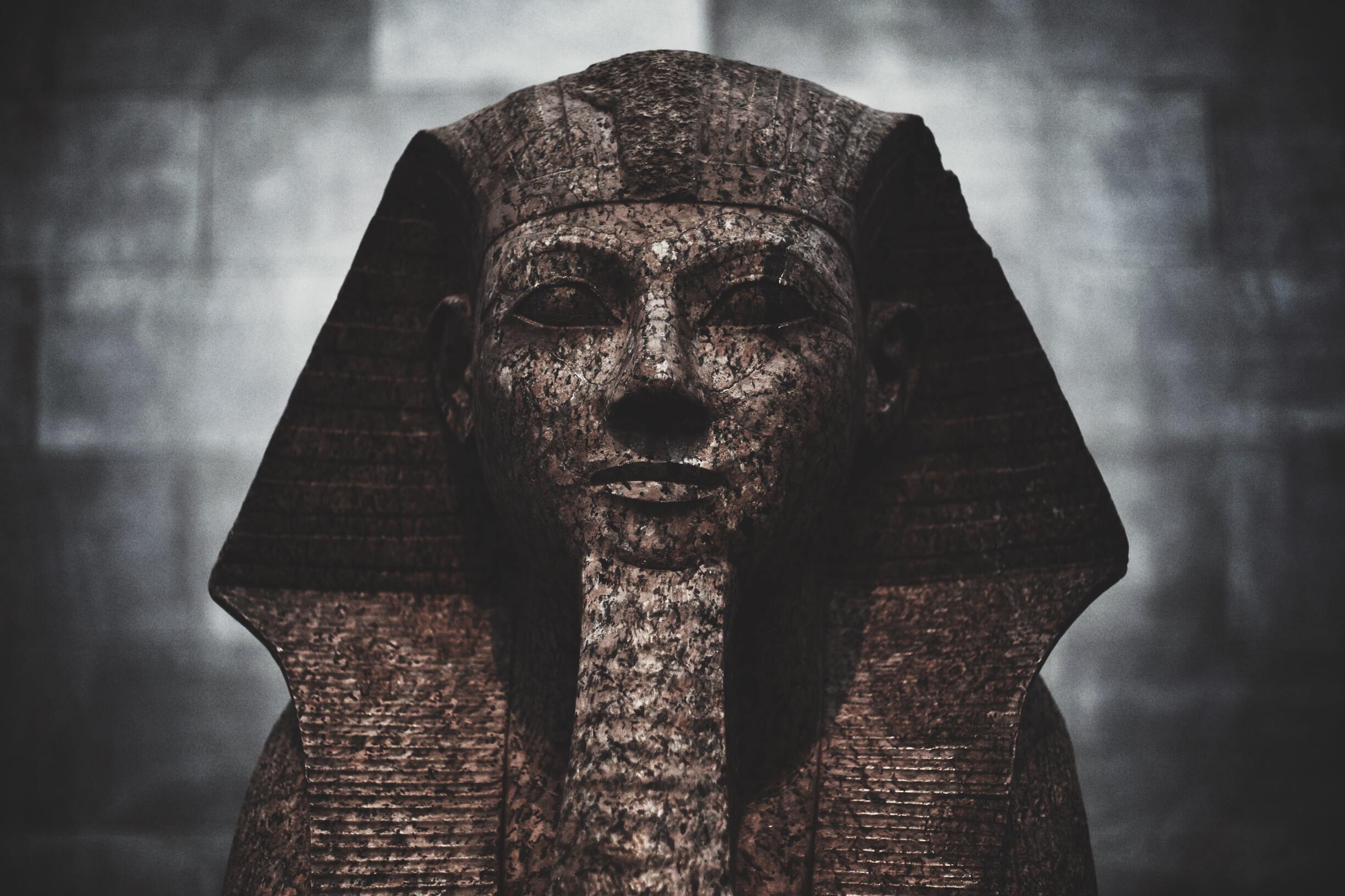 Sphinx guarding the tomb of King Sarcophagus